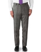 Charles Tyrwhitt Charles Tyrwhitt Grey Slim Fit Glen Check Business Suit Trousers