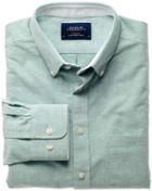 Charles Tyrwhitt Charles Tyrwhitt Classic Fit Green Washed Oxford Shirt