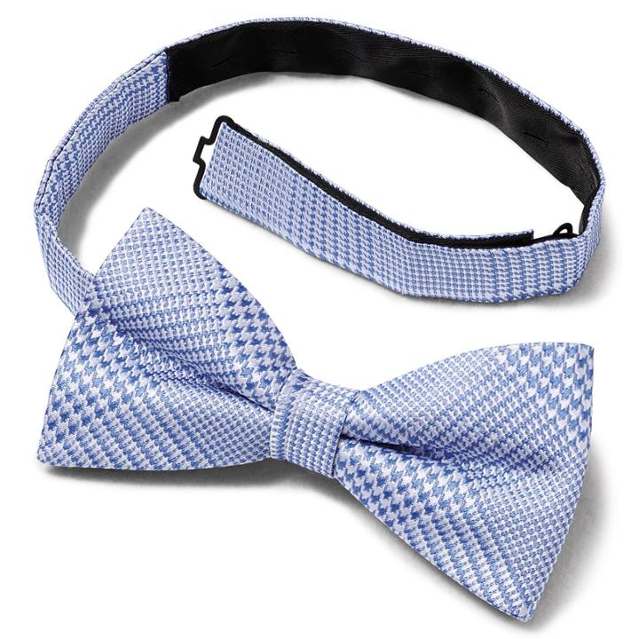 Charles Tyrwhitt Charles Tyrwhitt Sky Prince Of Wales Check Ready-tied Bow Tie