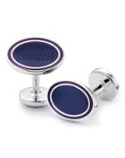 Charles Tyrwhitt Navy Wave Oval Enamel Cuff Links By Charles Tyrwhitt