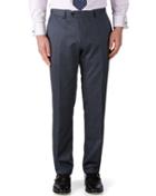 Charles Tyrwhitt Charles Tyrwhitt Airforce Blue Classic Fit Twill Business Suit Wool Pants Size W34 L38