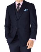 Charles Tyrwhitt Charles Tyrwhitt Navy Classic Fit British Serge Luxury Suit Wool Jacket Size 36