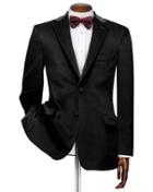  Slim Fit Black Velvet Cotton Blazer Size 38 By Charles Tyrwhitt