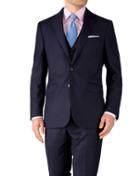 Charles Tyrwhitt Charles Tyrwhitt Navy Slim Fit Birdseye Travel Suit Jacket