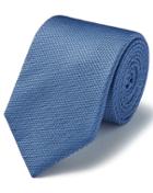  Light Blue Silk Plain Classic Tie By Charles Tyrwhitt