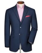Charles Tyrwhitt Charles Tyrwhitt Slim Fit Royal Blue Birdseye Wool Wool Jacket Size 36