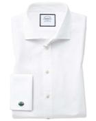 Charles Tyrwhitt Slim Fit Spread Collar Egyptian Cotton Poplin White Dress Shirt French Cuff Size 15/34 By Charles Tyrwhitt