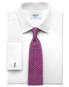  Extra Slim Fit Non-iron Imperial Weave White Cotton Dress Shirt Single Cuff Size 16/33 By Charles Tyrwhitt