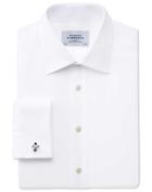 Charles Tyrwhitt Charles Tyrwhitt Classic Fit Egyptian Cotton Herringbone White Shirt