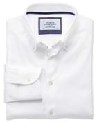 Charles Tyrwhitt Charles Tyrwhitt Slim Fit Button-down Collar Non-iron Business Casual White Shirt