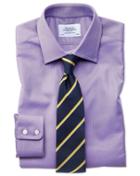 Charles Tyrwhitt Classic Fit Egyptian Cotton Royal Oxford Lilac Dress Casual Shirt French Cuff Size 15/33 By Charles Tyrwhitt