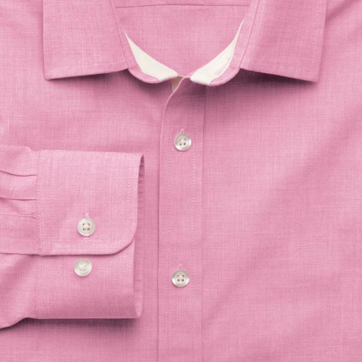 Charles Tyrwhitt Extra Slim Fit Pink End-on-end Cotton Casual Shirt Single Cuff Size Xxl By Charles Tyrwhitt