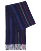  Navy Multi Stripe Lambswool Scarf By Charles Tyrwhitt