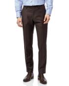  Brown Slim Fit Twill Business Suit Trousers Size W30 L30 By Charles Tyrwhitt