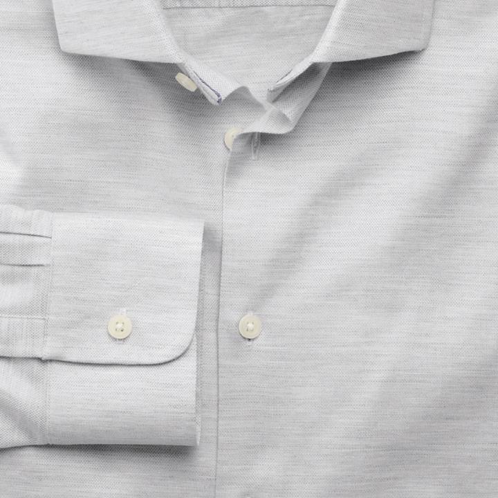 Charles Tyrwhitt Slim Fit Business Casual Melange Grey Cotton Dress Shirt Single Cuff Size 16.5/33 By Charles Tyrwhitt