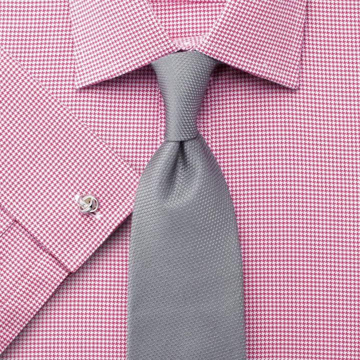 Charles Tyrwhitt Charles Tyrwhitt Slim Fit Egyptian Cotton Puppytooth Pink Dress Shirt Size 15/35