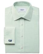 Charles Tyrwhitt Charles Tyrwhitt Extra Slim Fit Non Iron Imperial Weave Light Green Cotton Dress Shirt Size 15/33