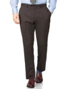 Charles Tyrwhitt Charles Tyrwhitt Brown Slim Fit End-on-end Business Suit Wool Pants Size W30 L38