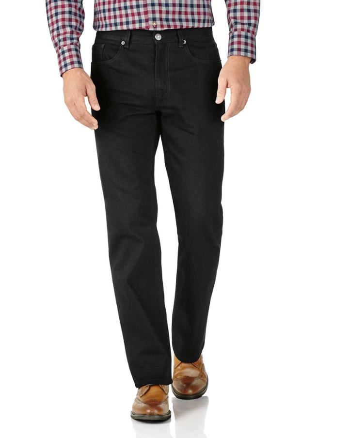 Charles Tyrwhitt Black Classic Fit 5 Pocket Jeans Size W32 L30 By Charles Tyrwhitt