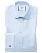  Classic Fit Egyptian Cotton Royal Oxford Sky Blue Dress Shirt French Cuff Size 15.5/33 By Charles Tyrwhitt