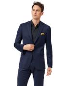  Mid Blue Extra Slim Fit Italian Natural Stretch Suit Wool Jacket Size 38 By Charles Tyrwhitt