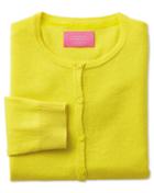 Charles Tyrwhitt Charles Tyrwhitt Yellow Merino Cashmere Cardigan Size 14