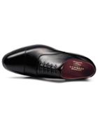 Charles Tyrwhitt Charles Tyrwhitt Black Heathcote Calf Leather Toe Cap Oxford Shoes Size 11.5