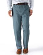 Charles Tyrwhitt Charles Tyrwhitt Airforce Blue Classic Fit Flat Front Non-iron Chinos