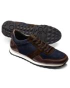 Charles Tyrwhitt Navy And Brown Sneaker Size 11.5 By Charles Tyrwhitt