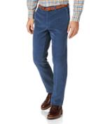  Airforce Blue Classic Fit Jumbo Corduroy Cotton Tailored Pants Size W32 L30 By Charles Tyrwhitt