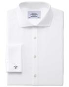 Charles Tyrwhitt Charles Tyrwhitt Slim Fit Cutaway Collar Egyptian Cotton Poplin White Shirt