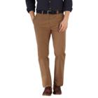 Charles Tyrwhitt Charles Tyrwhitt Camel Flat Front Slim Fit Weekend Chinos (300)