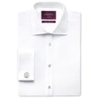 Charles Tyrwhitt Charles Tyrwhitt White Twill Luxury Semi-spread Extra Slim Fit Shirt (14.5 - 33)