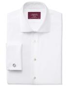 Charles Tyrwhitt Charles Tyrwhitt Extra Slim Fit Spread Collar Luxury White Tuxedo Egyptian Cotton Dress Shirt Size 16/32