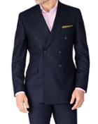 Charles Tyrwhitt Charles Tyrwhitt Navy Slim Fit Saxony Business Suit Wool Jacket Size 38