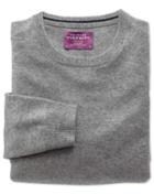 Charles Tyrwhitt Silver Cashmere Crew Neck Sweater Size Large By Charles Tyrwhitt