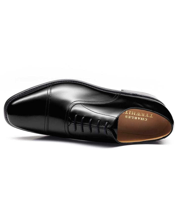 Charles Tyrwhitt Charles Tyrwhitt Black Bennett Toe Cap Oxford Shoes