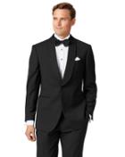  Black Slim Fit Shawl Collar Dinner Wool Jacket Size 36 By Charles Tyrwhitt