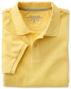 Charles Tyrwhitt Charles Tyrwhitt Slim Fit Light Yellow Pique Cotton Polo Size Xs