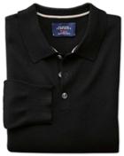 Charles Tyrwhitt Black Merino Wool Polo Neck Sweater Size Medium By Charles Tyrwhitt