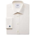 Charles Tyrwhitt Charles Tyrwhitt Cream Silk Road End-on-end Extra Slim Fit Shirt (14.5 - 32)