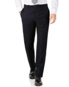 Charles Tyrwhitt Charles Tyrwhitt Navy Stripe Classic Fit Twill Business Suit Wool Pants Size W32 L32
