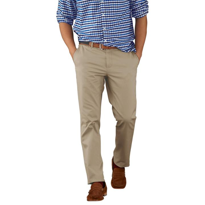 Charles Tyrwhitt Charles Tyrwhitt Stone Flat Front Extra Slim Fit Weekend Chinos (30w X 32l)