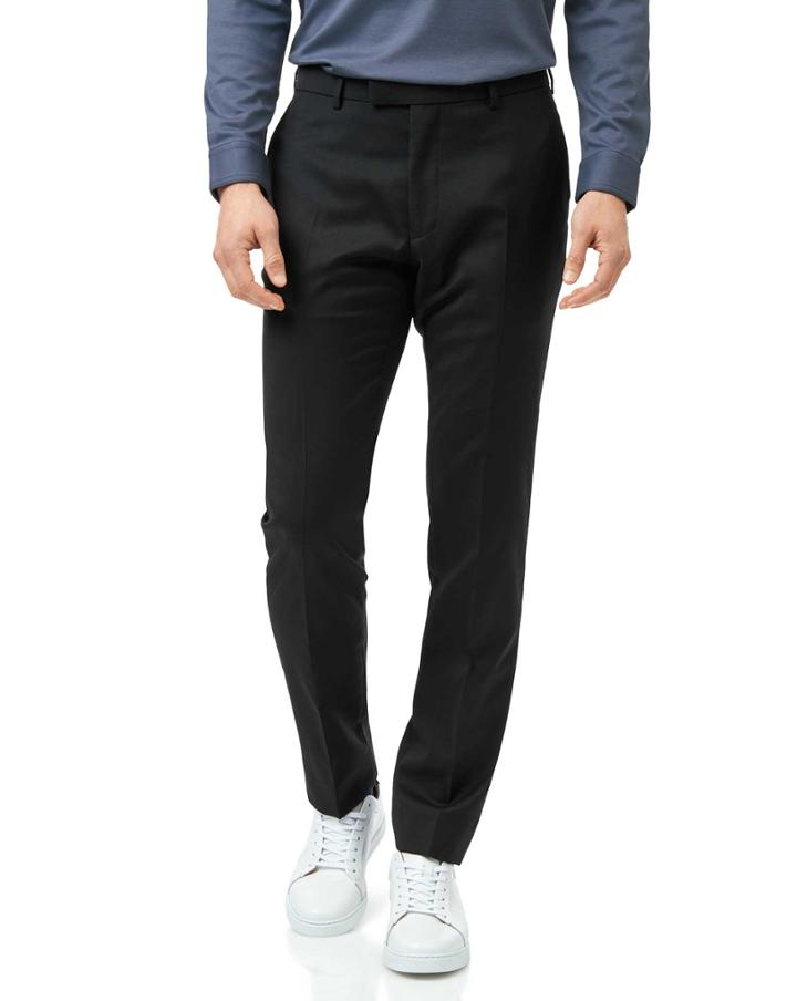  Black Slim Fit Italian Natural Stretch Suit Trouser Size W30 L30 By Charles Tyrwhitt