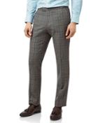  Grey Prince Of Wales Slim Fit British Luxury Suit Trousers Size W30 L32 By Charles Tyrwhitt