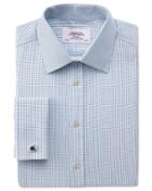 Charles Tyrwhitt Charles Tyrwhitt Classic Fit Pima Cotton Double-faced Navy Dress Shirt Size 15/34