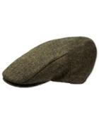 Charles Tyrwhitt Charles Tyrwhitt Green Tweed Flat Cap Wool Hat Size Large