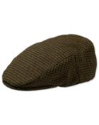 Charles Tyrwhitt Charles Tyrwhitt Olive Check Flat Cap Wool Hat Size Large