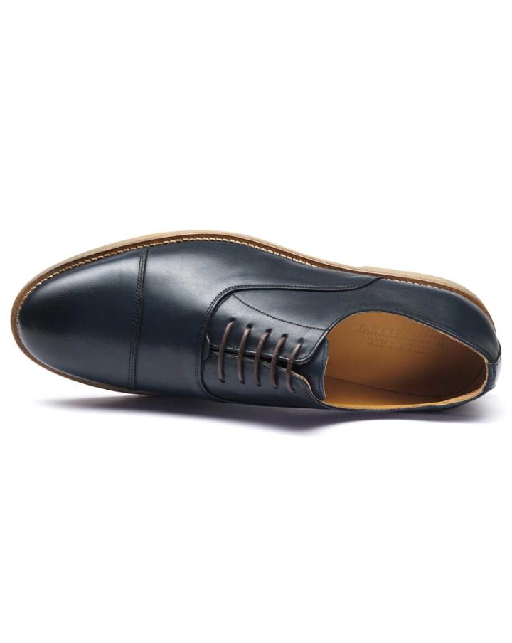 Charles Tyrwhitt Charles Tyrwhitt Navy Highbury Toe Cap Oxford Shoes Size 7