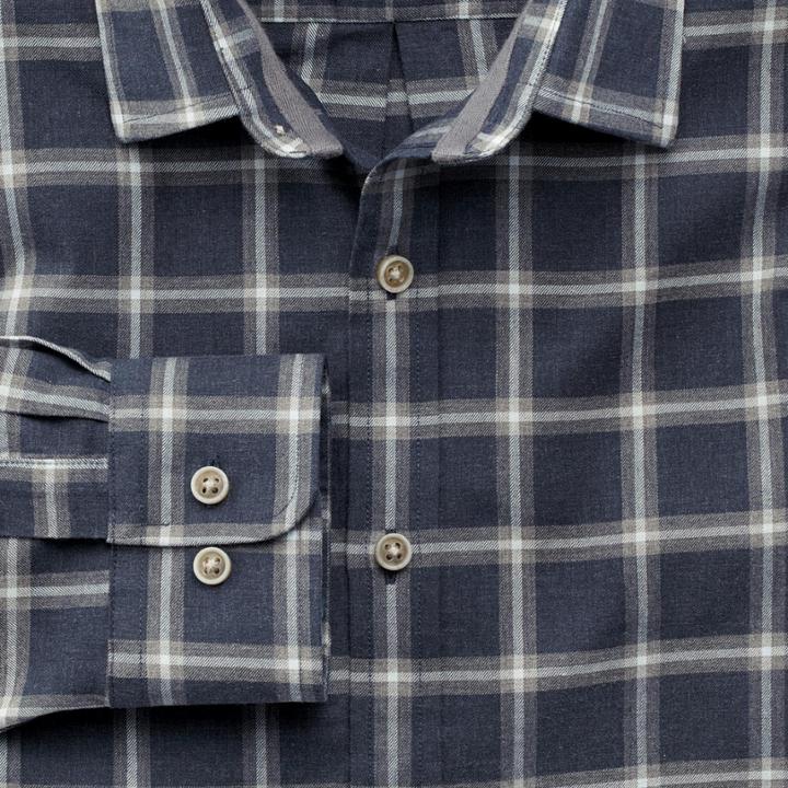 Charles Tyrwhitt Charles Tyrwhitt Extra Slim Fit Navy And Grey Overcheck Heather Shirt